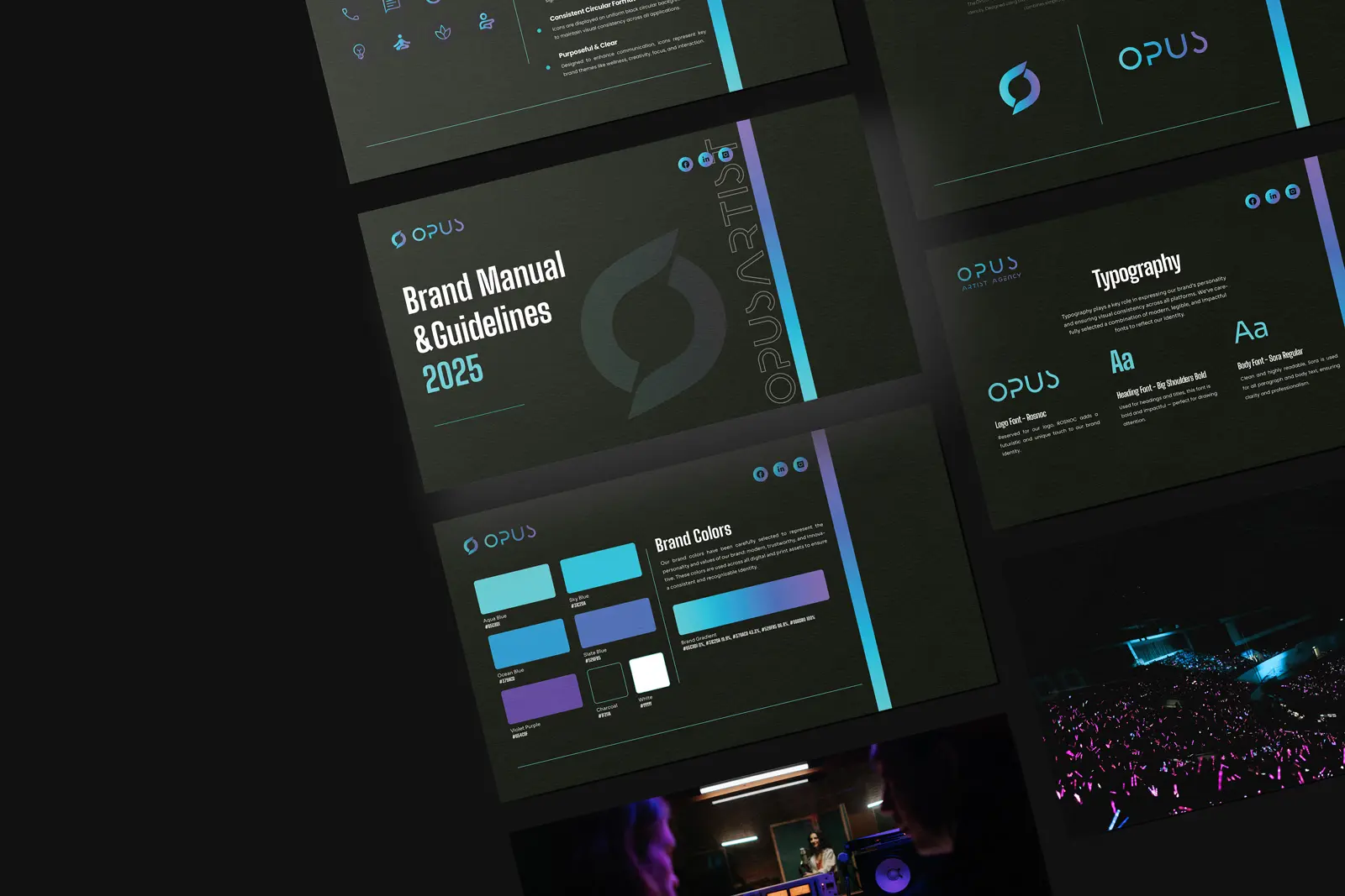 Opus Artists Agency portfolio project