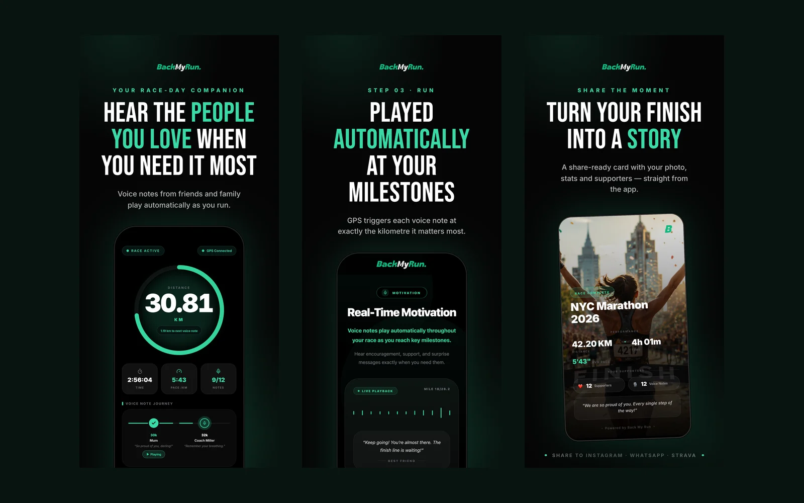 Back My Run — Mobile App & Product Build