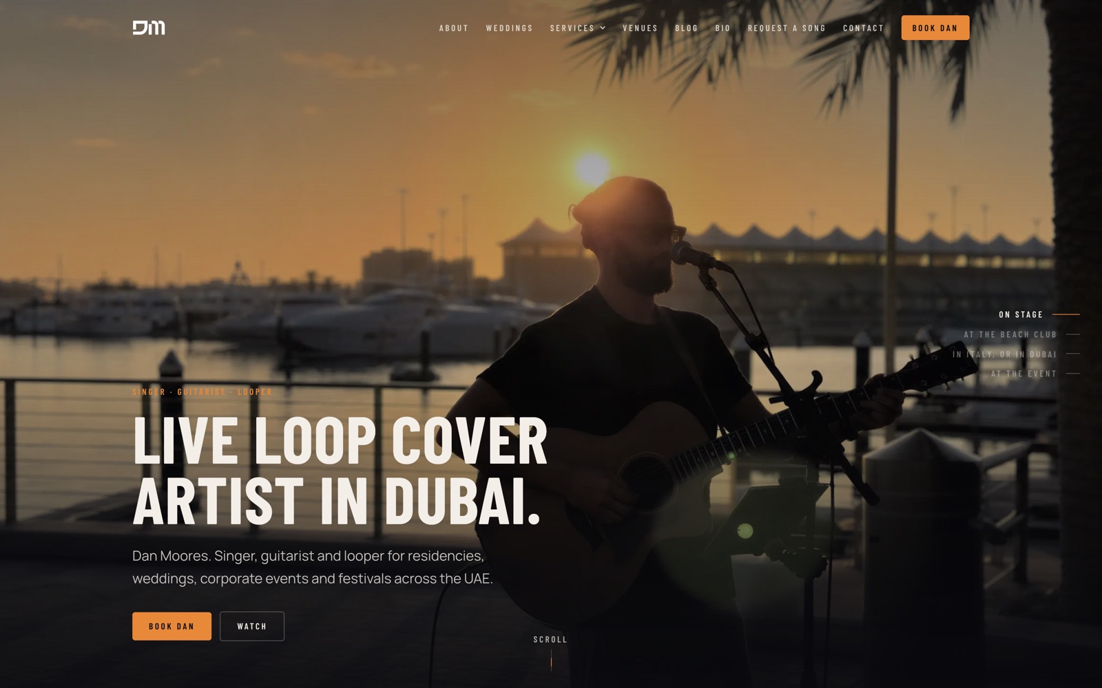D Moores Music project visual