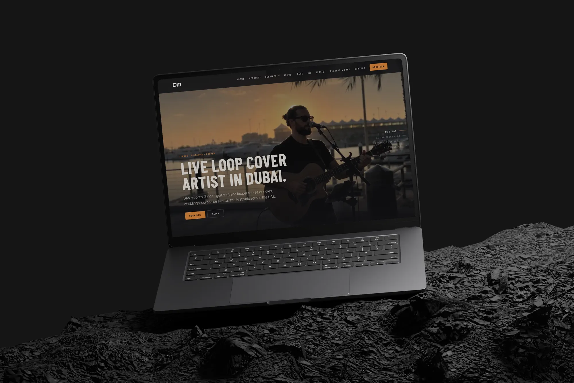 D Moores Music — Artist Brand & Booking Website