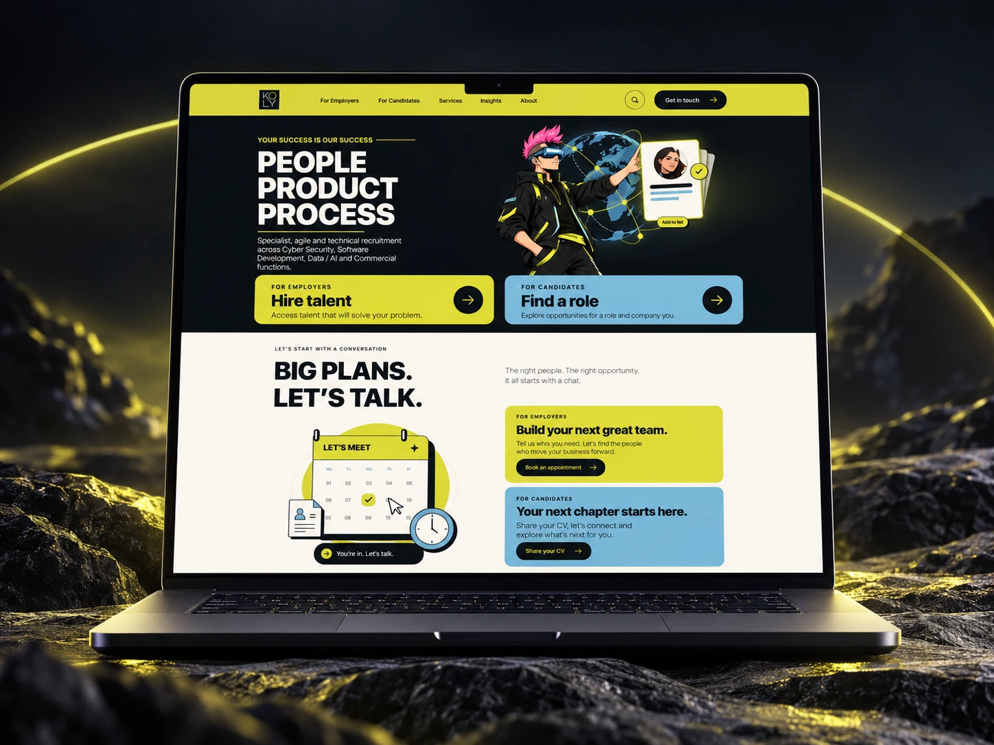 KOLY — Animated Single-Page Site & Brand System